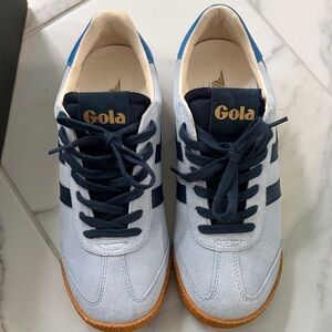 Gola Woman’s Blue and Tan Sneakers